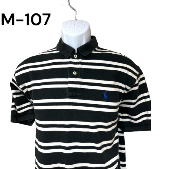 Polo Ralph Lauren Other - Sz Medium Black White Stripe Polo Ralph Lauren Blue Label